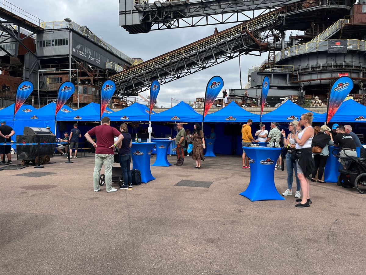 Napoleon Grills Messestand auf dem Festival