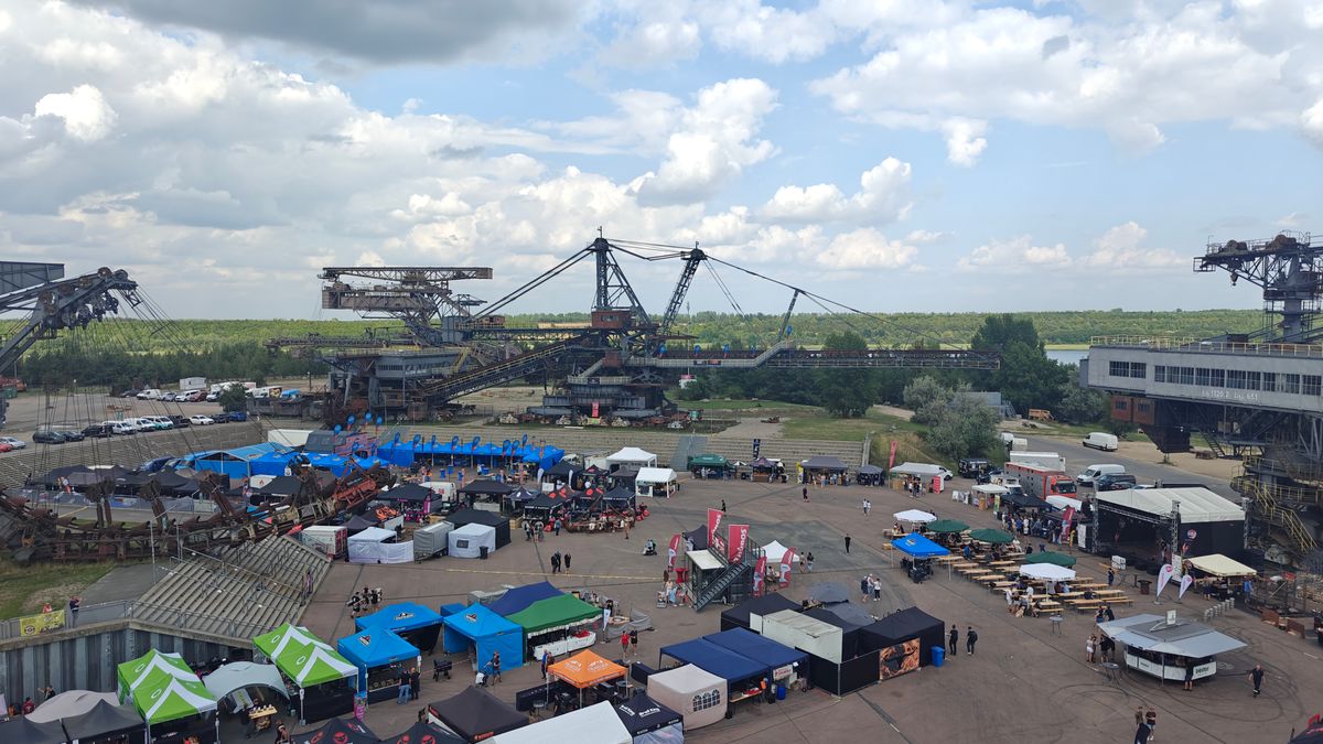 Luftaufnahme des GBA Festival-Geländes