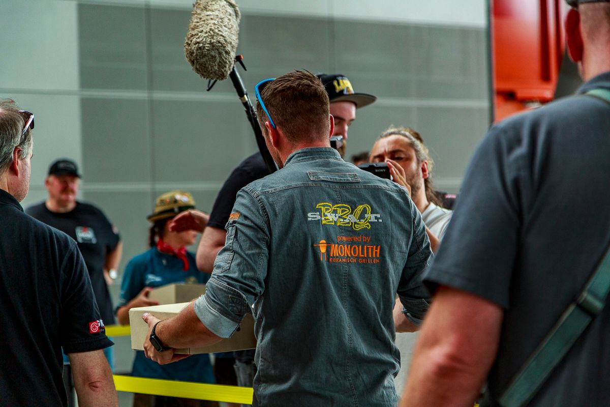 SWAT BBQ Team bei der Wettbewerbs-Abgabe